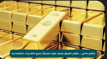 ارتفاع عالمي.. مثقال العراق يصعد بقوة متجاوزًا جميع التقديرات الاقتصادية
